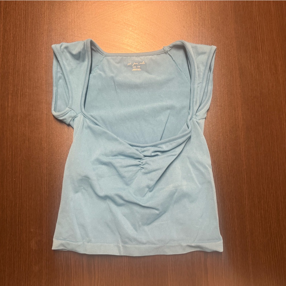 Urban Outfitters Sky Blue Short Sleeve Top